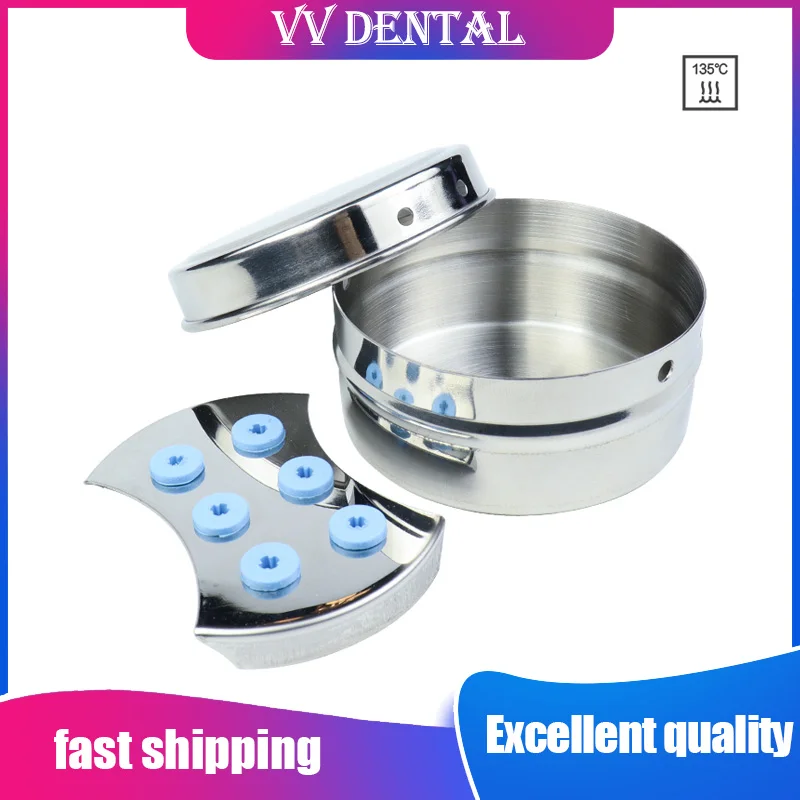 

Dental Box Steel Round Sterilization Case Disinfection Tray for Ophthalmic Surgical Instrument Tools Sterilizing Organizer