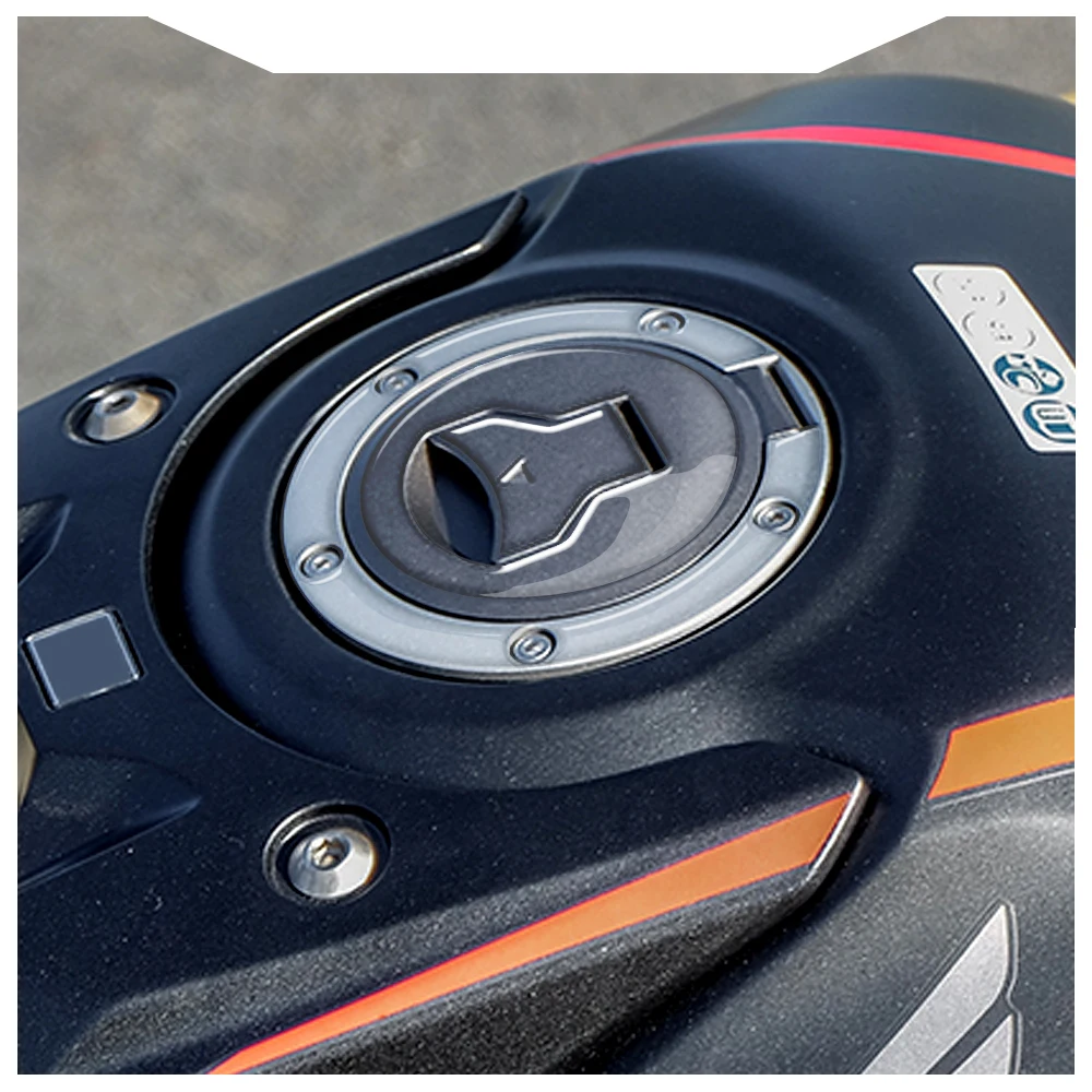 Transparente Motocicleta Fuel Tank Cap, adesivo de proteção para Honda CBR650F, CB500, CB1100, modelos a partir de 2014, 5 furos