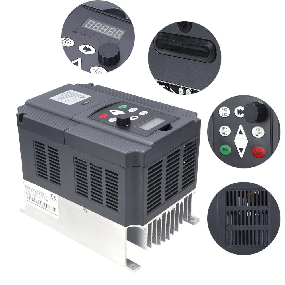 モーター制御ベクトル周波数変換器速度制御コントローラー調速機三相7.5KW 380V 9600-3T-00750G周波数変換器