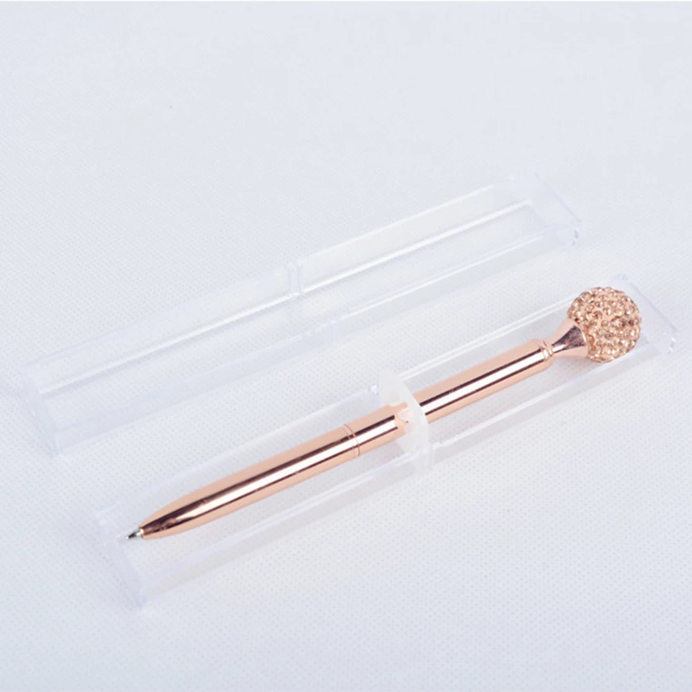 

2 Pcs Electroplating Water Pen Metal Ball-point Ballpoint Office Supplies School