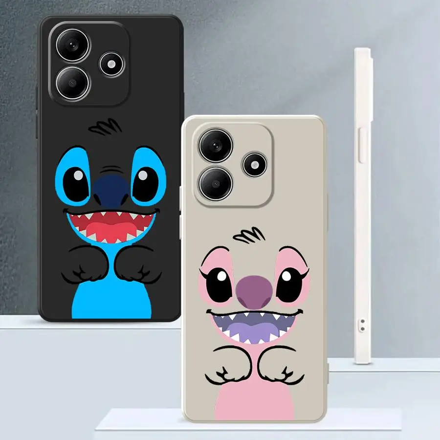 Hülle für Xiaomi Redmi Note 11s 13 12 ProPlus 10 11 Pro 14 Pro Plus 10 10Lite 12s Weiches TPU Disney Stitch Angle