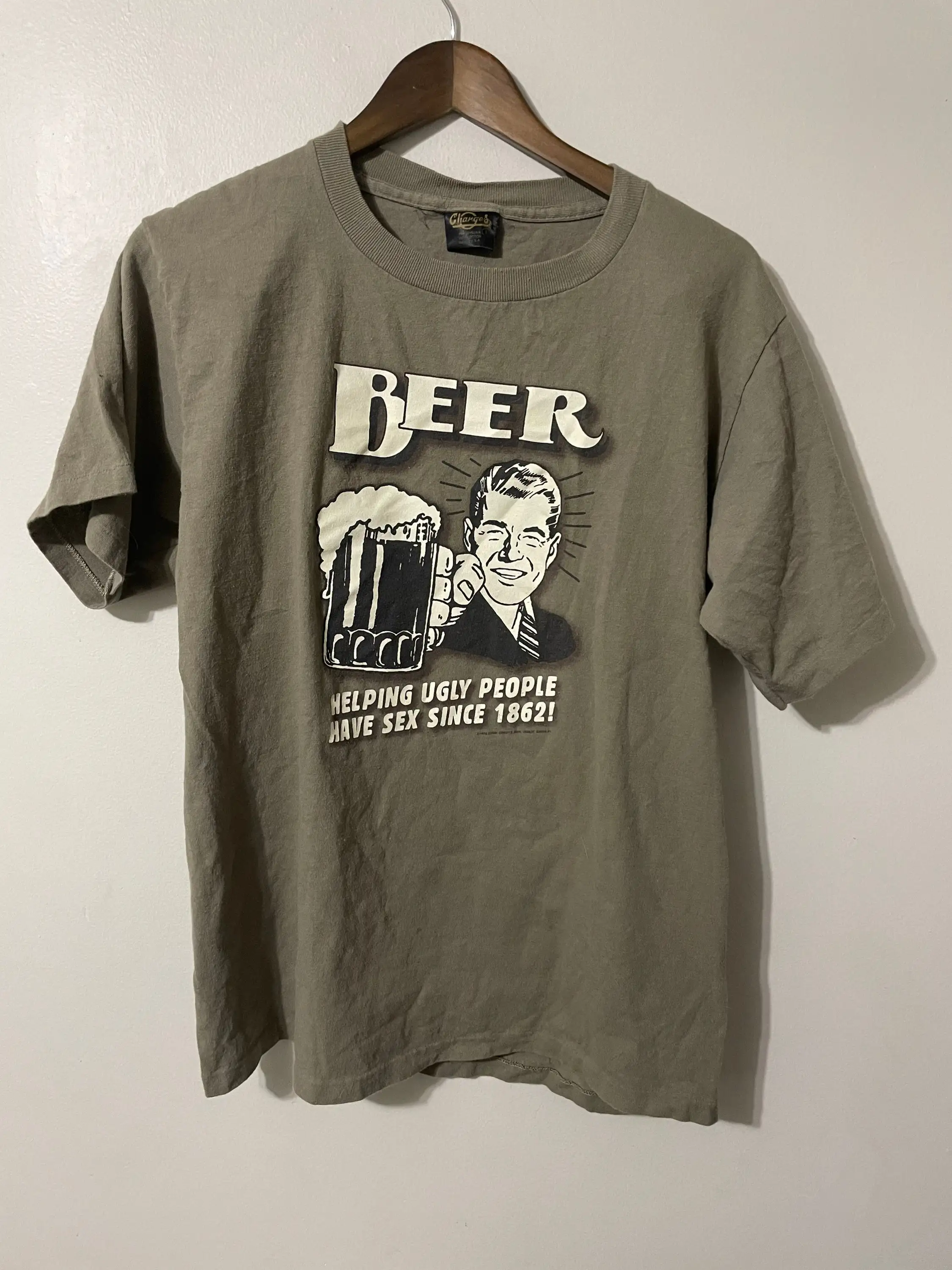

Vintage Beer T Shirt Funny Sayings 90s