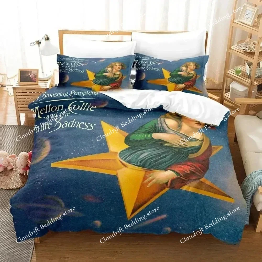 3D Print The Smashing Pumpkins Bedding Set Boys Girls Twin Queen King Size Duvet Cover Pillowcase Bed boys Adult026