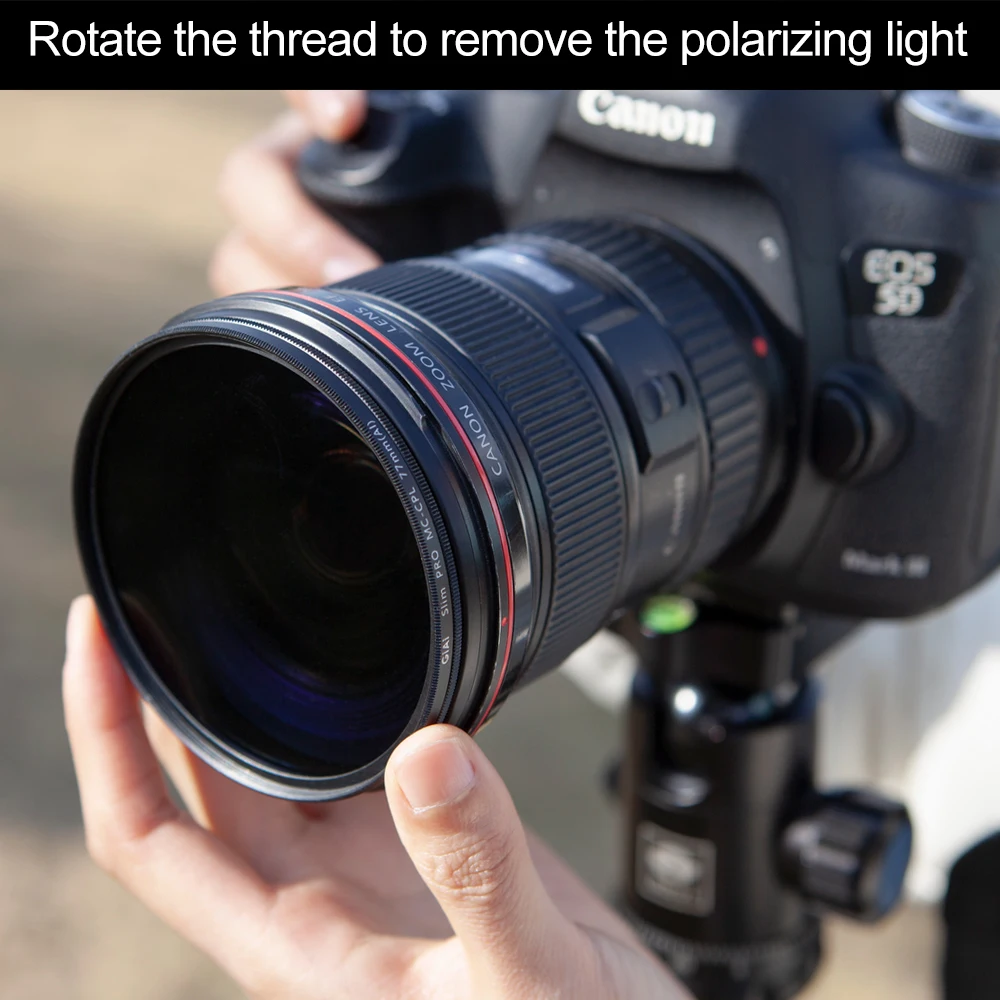 Amostra grátis filtro de câmera de polarização circular HD Nano revestimento filtro CPL para lentes de câmera 49mm 52mm 58mm 67mm 72mm 77mm 82mm