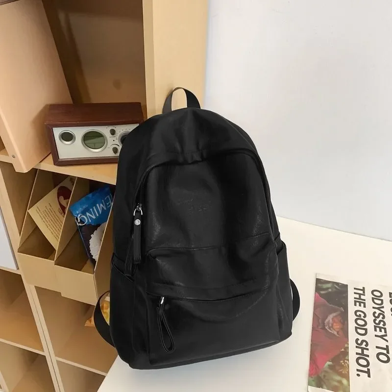 Schoolbag Pupil Senior High School Junior High School Simple Large Capacity Laptop Backpack Commuting Backpack Sense of Advanced