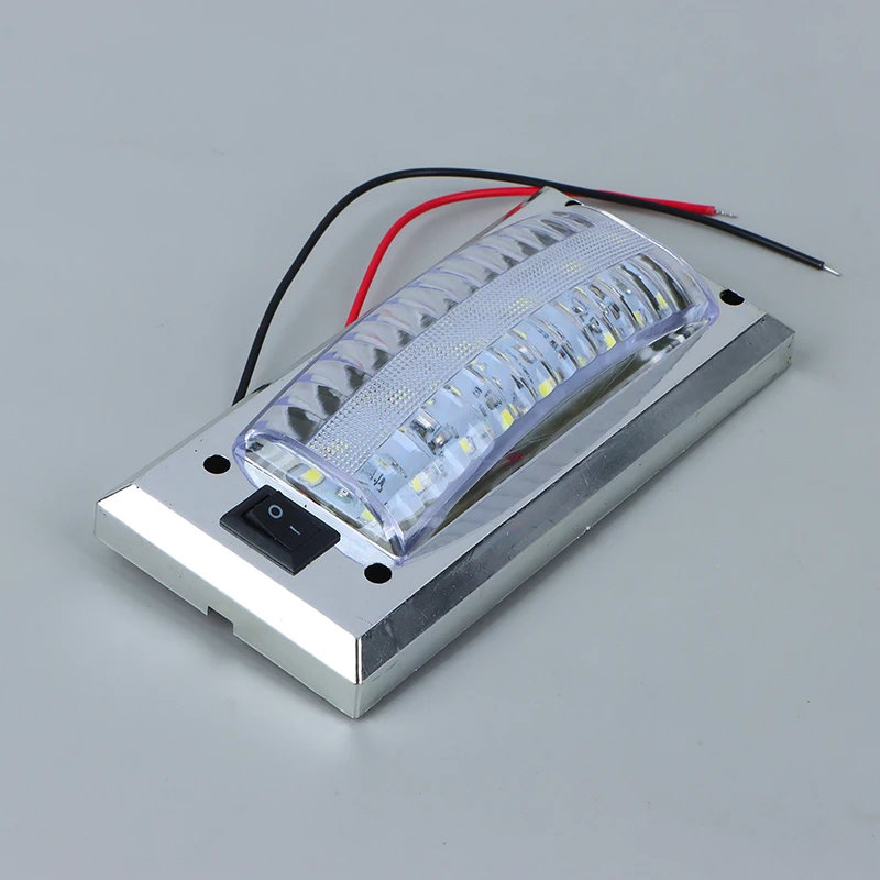 

LED 12V-24V Panel Light Car Interior Reading Lamp High Brightness Cabin Light For Van Truck RV Boat Camper Light Switch On Off