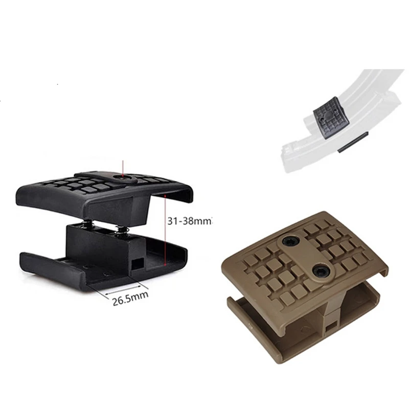 MP5 Mag Coupler Double Magazine Parallel Connector Clamp Dual Mag Clip Holder for Hunting Gun MP5 MP5K Rifle Accessory