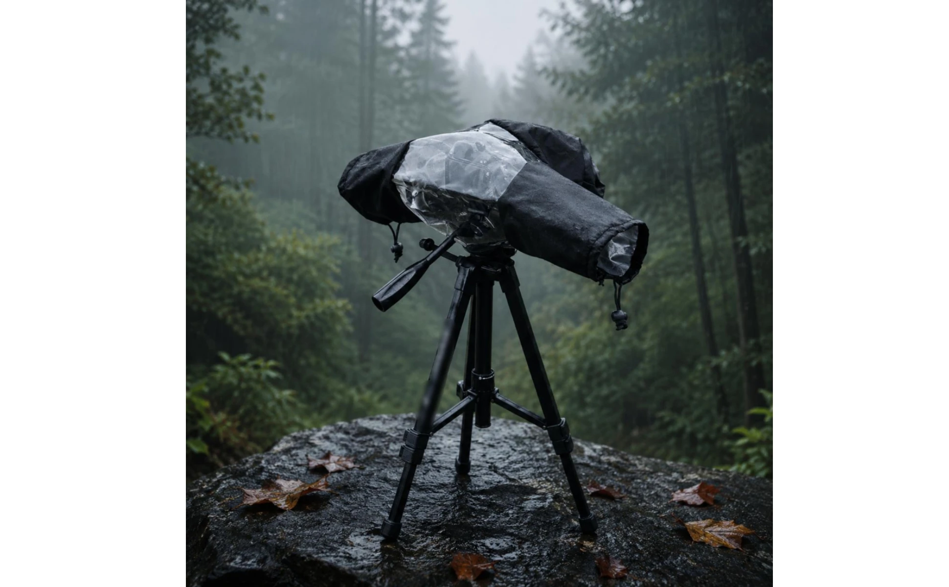 DSLR Rain Cover Weather Protection Camera Lens Rain Cover Lens Jacket Folds Flat Photo Gear Long-Lasting Nylon for Outdoor