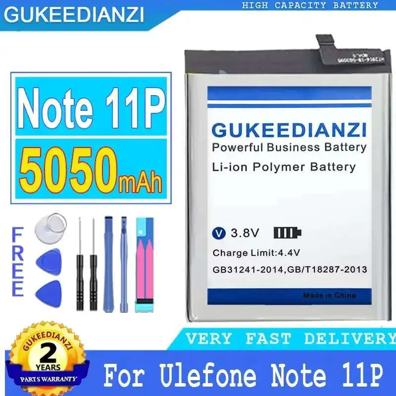 

5050mAh For Ulefone Note 11P Durable Mobile Phone Battery
