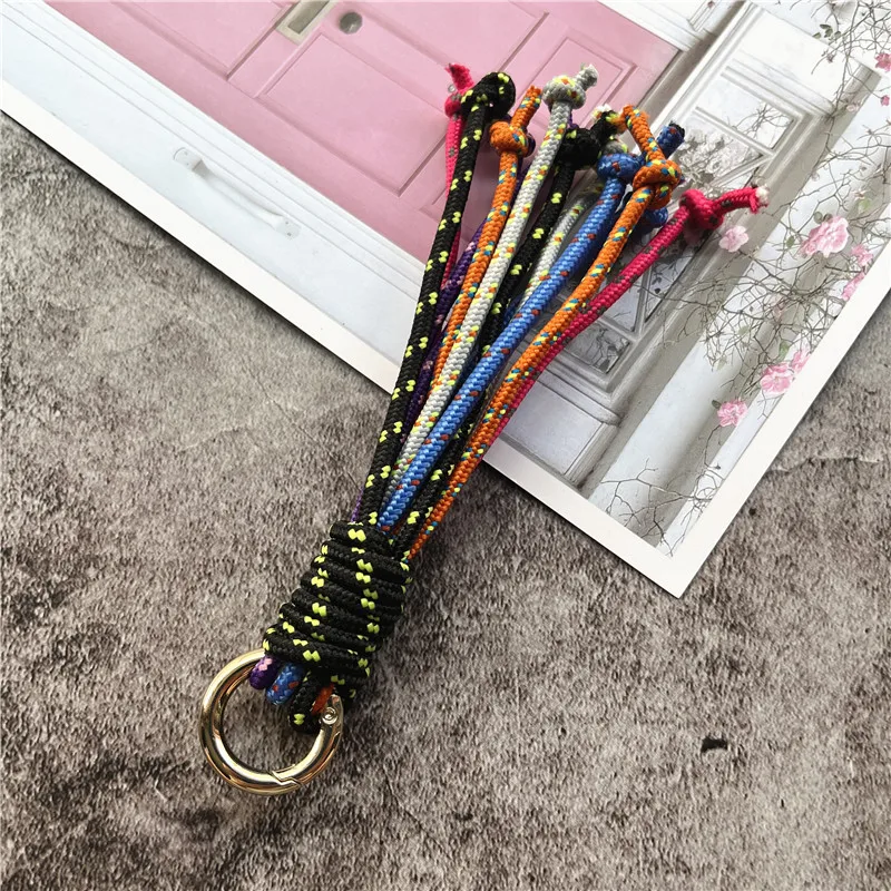 Accessories Handmade Landyard Colorful Cord for Keys Braid Pendant Bag Rope Strap Metal Keyring Lanyard Premium Chain Decorate