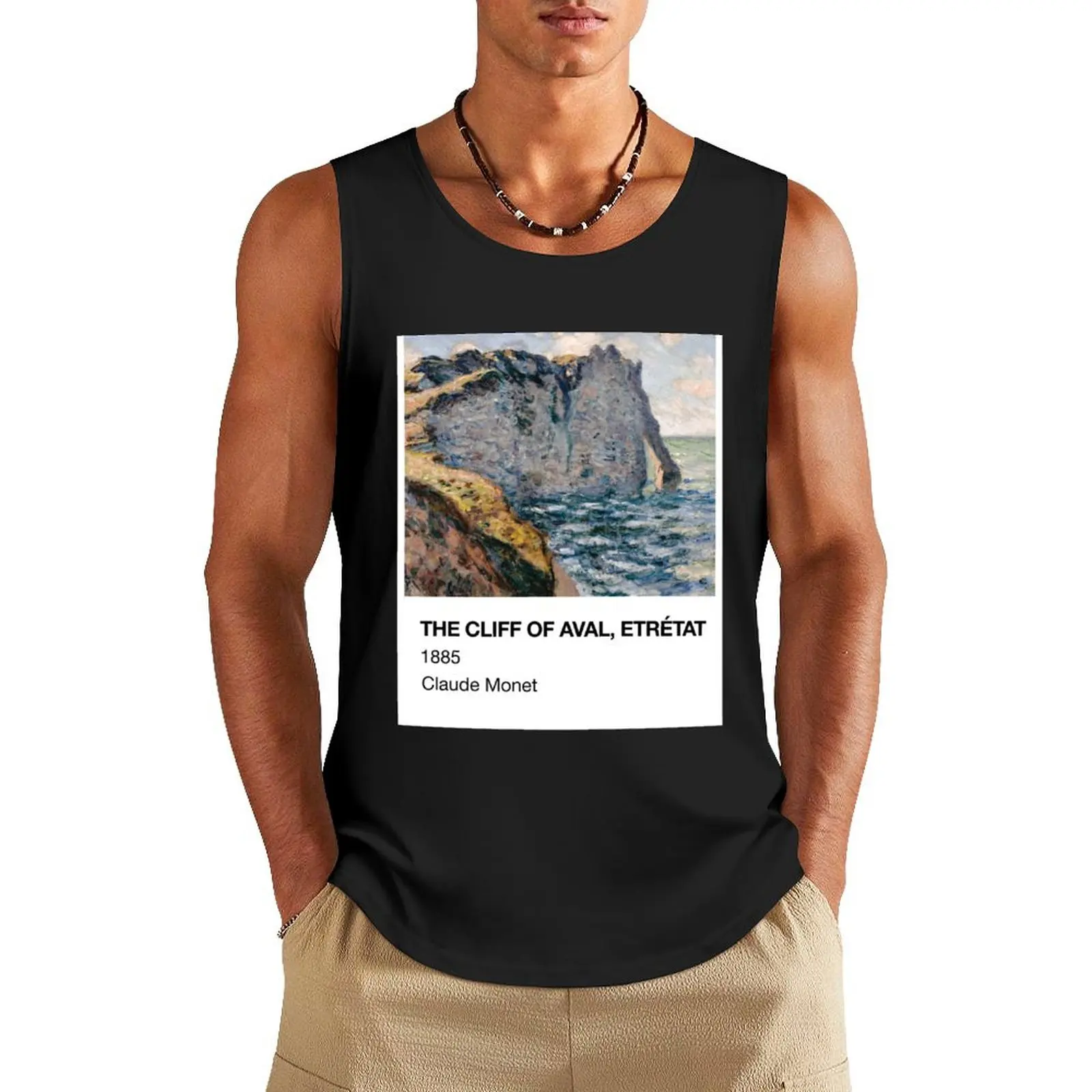 Футболка мужская с карточкой Pantone и изображением Клода монета