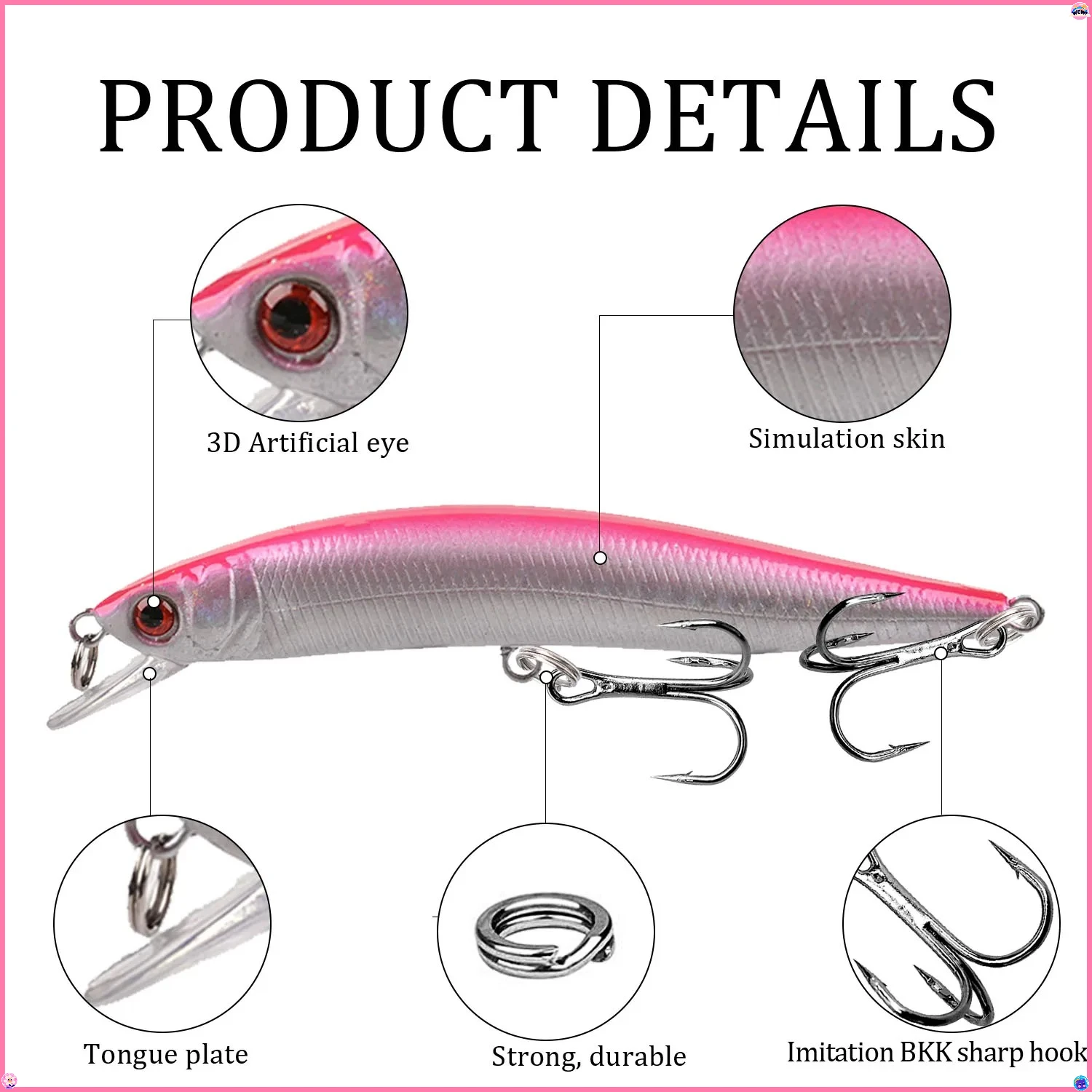 1 قطعة أسماك البلمة العائمة الصيد إغراء 10 سنتيمتر 8.3 جرام Isca البلاستيك الاصطناعي الطعم الثابت Wobblers كرانكبيت باس بايك Pesca صيد السمك