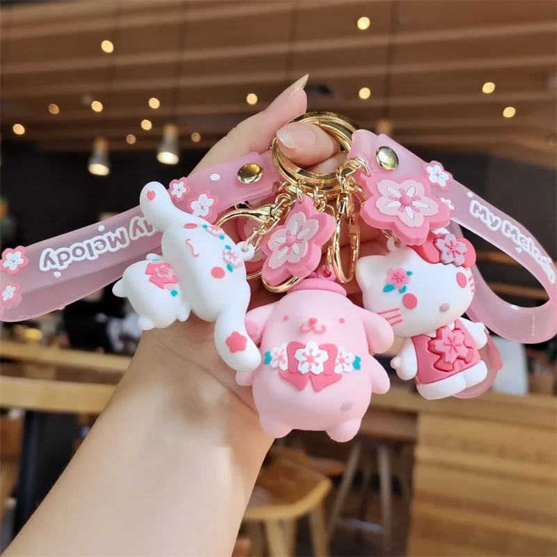 

Sanrio Cinnamoroll Kuromi Моя Мелодия Hello Kitty Милая Искусственная елка аниме брелок для автомобиля подарок для друга