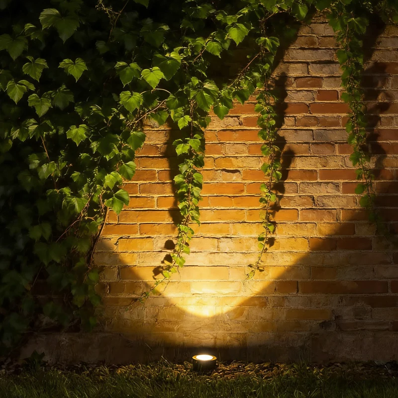 LED IP67 Waterproof Outdoor Warm Light Underground Spotlight Aluminum Alloy Square Floor Light for Landscape & Courtyard