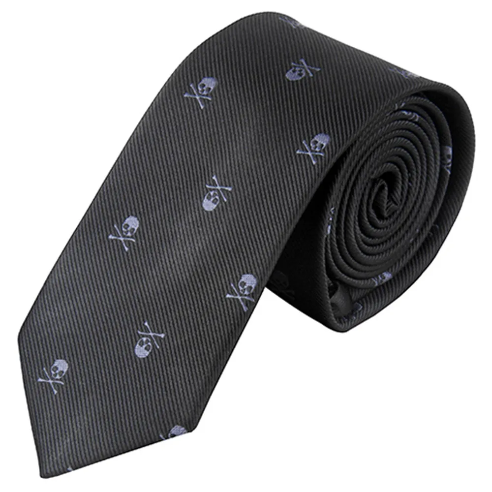 Corbatas góticas Punk Para hombre y mujer, Corbata de calaveras de 6cm (2,36 "), accesorios Para Hombres y mujeres