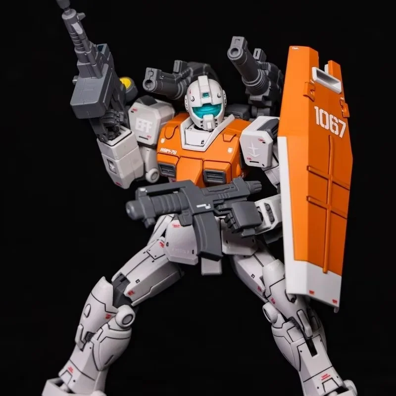 HG 1/144 RGM-79 GM المغربي الجبهة نوع البلاستيك التجمع أطقم منمذجة عمل أرقام سطح المكتب الديكور دمية بوي لغز لعبة هدية #1