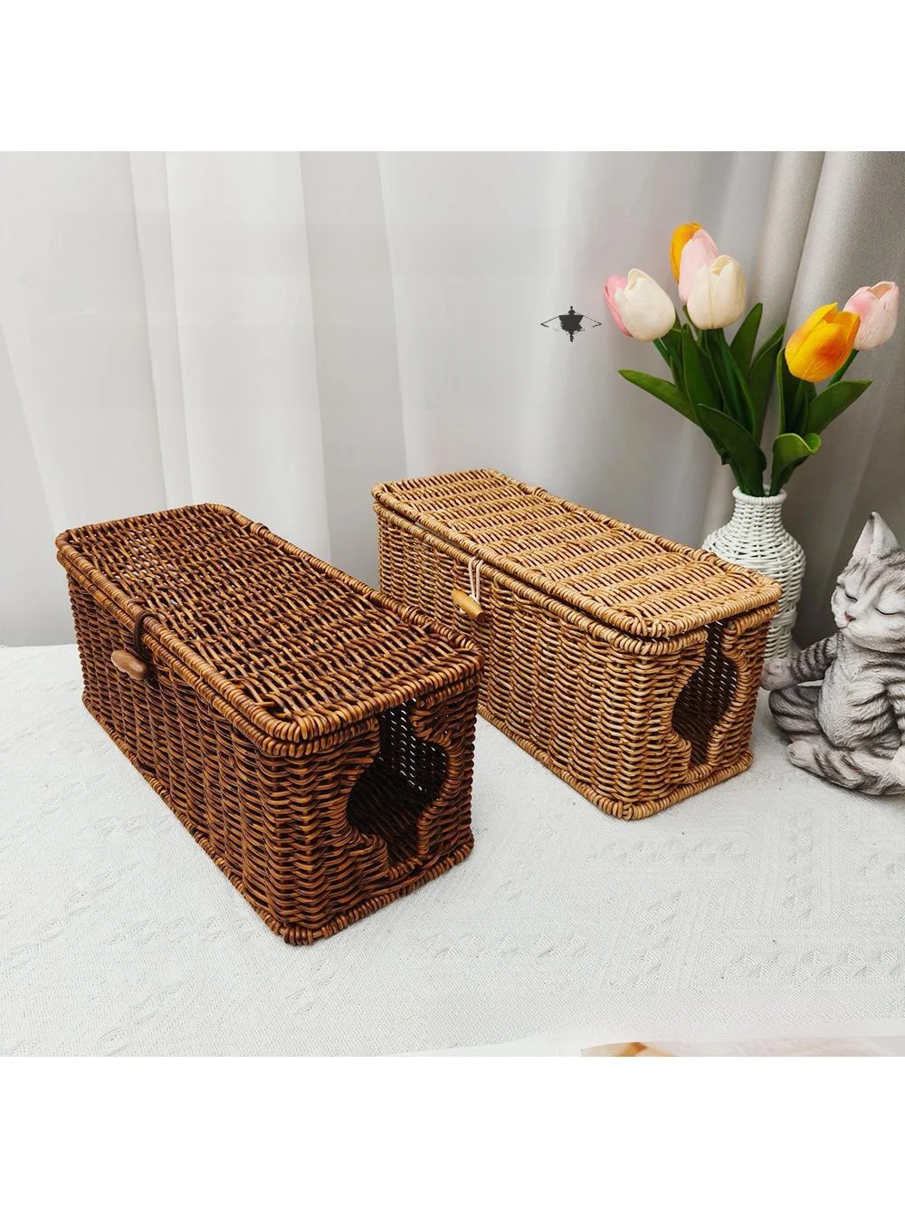 

Новый настольный органайзер для кабелей Sle Country: корзина для хранения проводов и кабелей питания для спальни, контейнер для организации кабелей