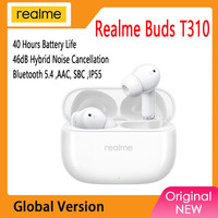 Global Version realme Buds T310 Active Noise Cancelling True Wireless Earphone 46dB TWS Earphone 40 Hours For realme 13 PRO