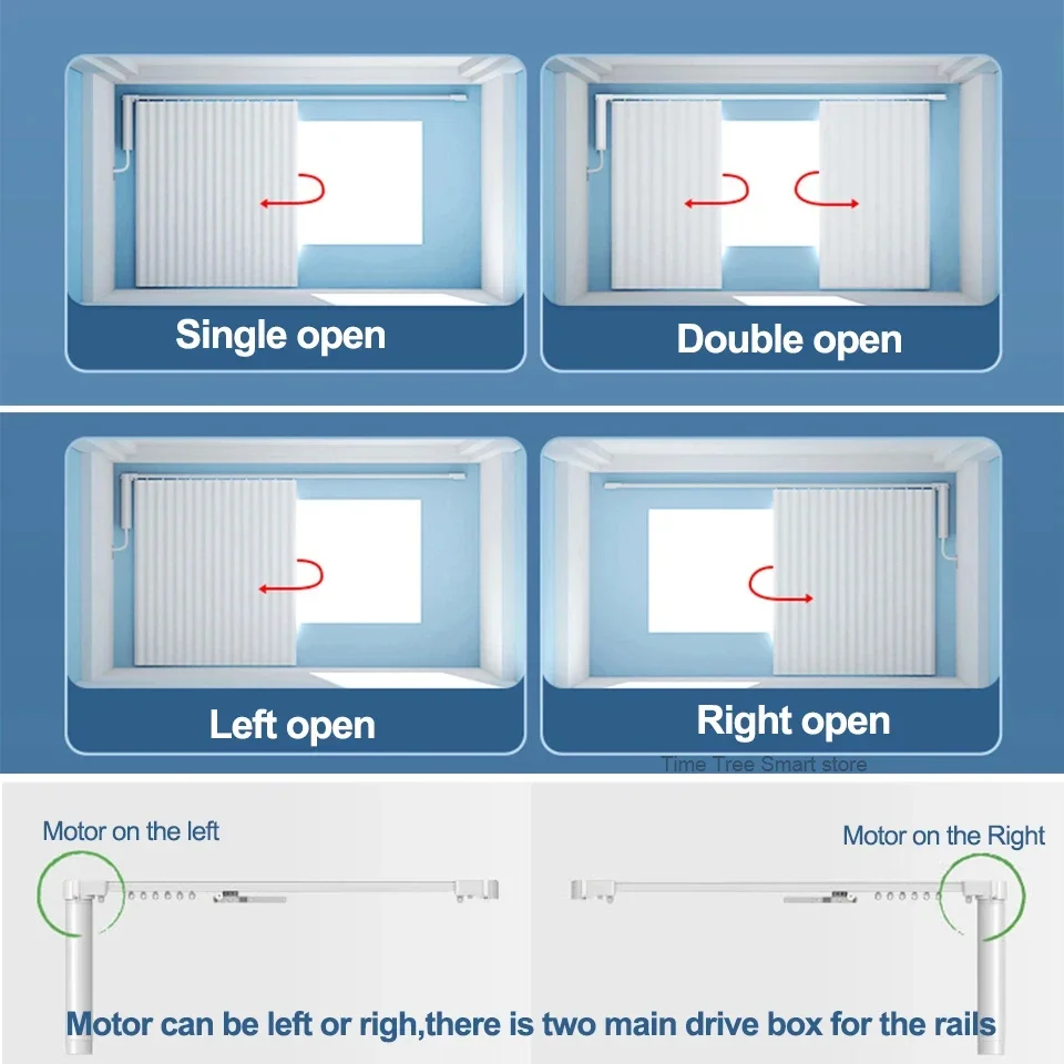 아카라 스마트 전기 커튼 트랙, C3 모터 포함 지그비 3.0, 매우 조용한 개인 맞춤형 커튼 레일 세트 제어 시스템