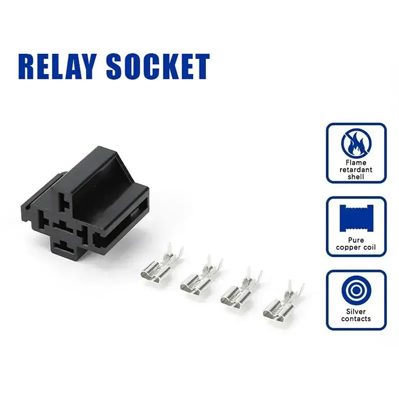 

【MO】5 Pin Relay Socket Electrical Automotive Relay Connector With Pins