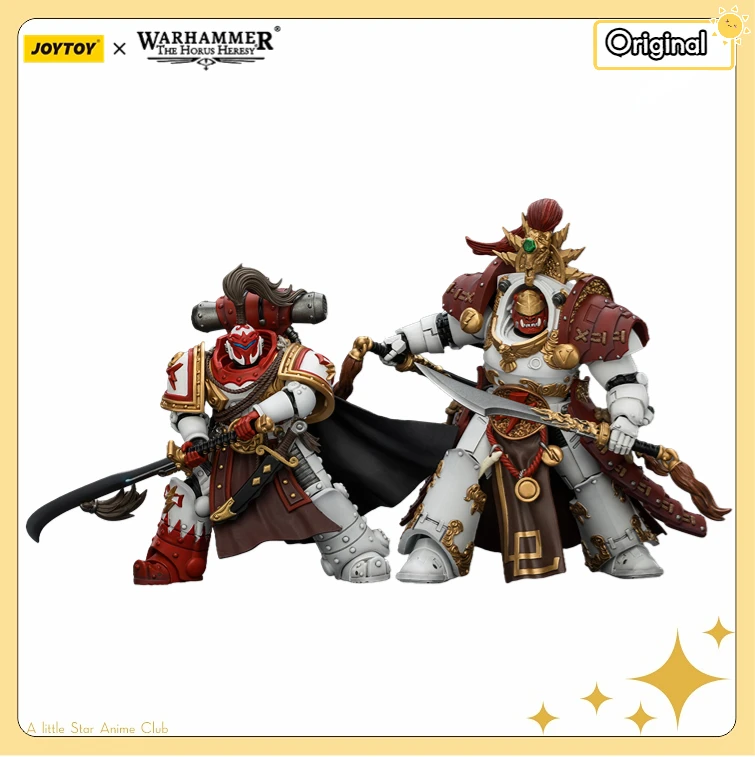 

【Pre Sale】Original JOYTOY Warhammer The Horus Heresy White Scars Qin Xa-Master of The Keshig/Hibou Khan Seeker of Atonement
