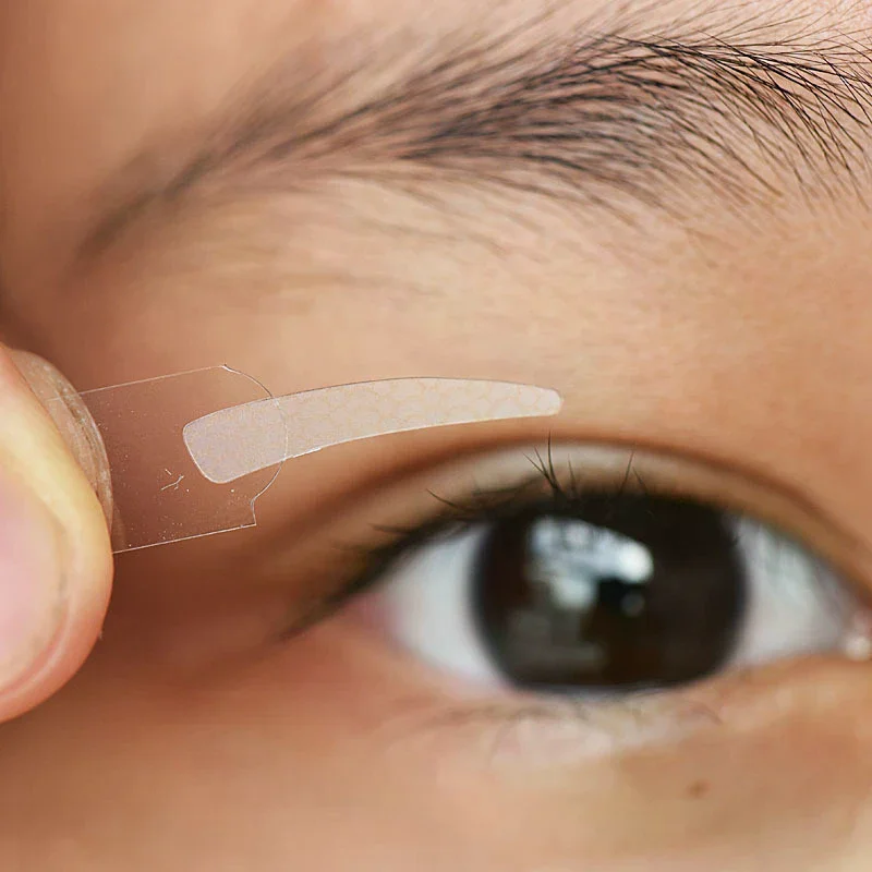3/5/10 Blatt unsichtbare doppelt gefaltete Augenlidpaste Augenlidbänder Aufkleber selbstklebendes natürliches Augenband Make-up-Werkzeug S M L
