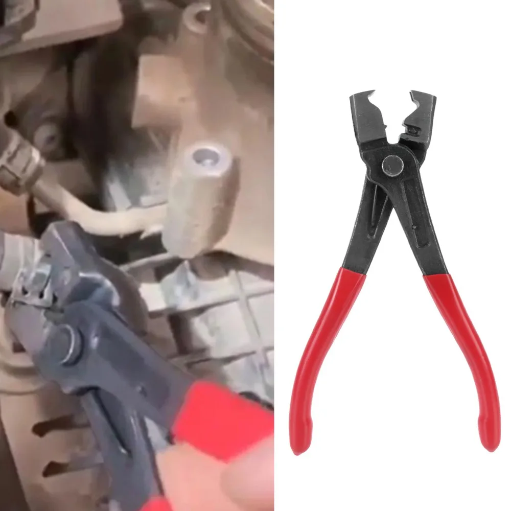 Auto Accessories Metal Oil Hose Crimping Plier 175mm Ergonomic Calliper Vise Pipe Clamp Car Collar Clip