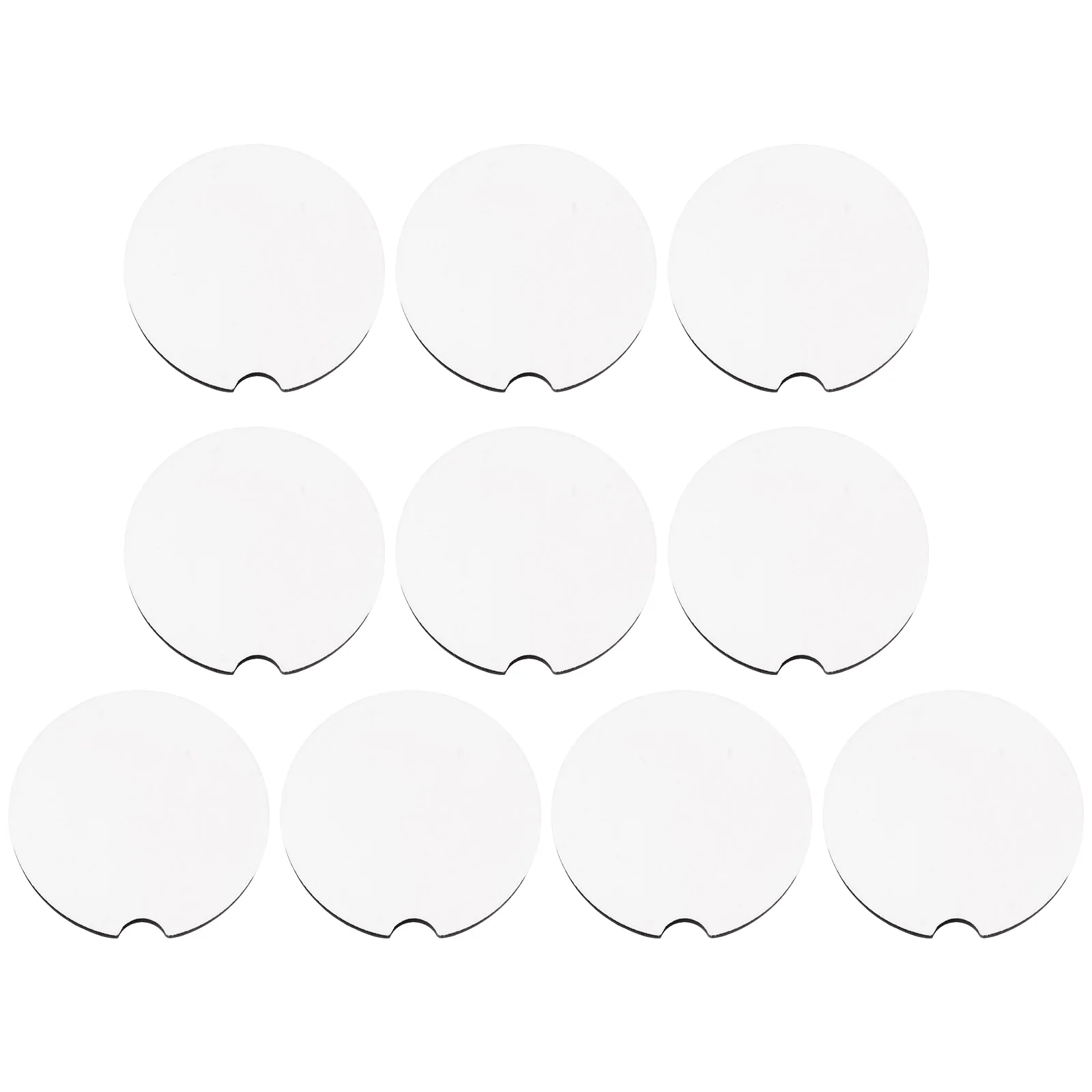 

10 Pcs Coasters Ceramic Car Cup Automobile Mat Drinks Mats Cushion Holder for Cars