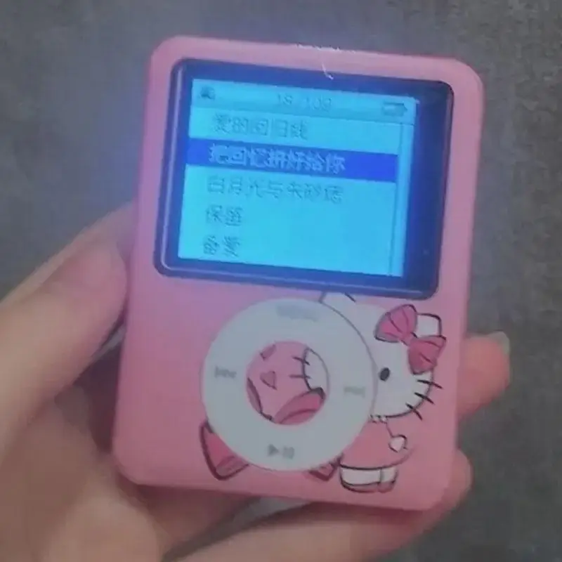 سانريوس مرحبا كيتي Mp3 طالب أنيمي موسيقى صغيرة وكمان الرياضة رفيق الصوت يمكن لعبها خارجيًا لعبة أطفال فتاة هدية