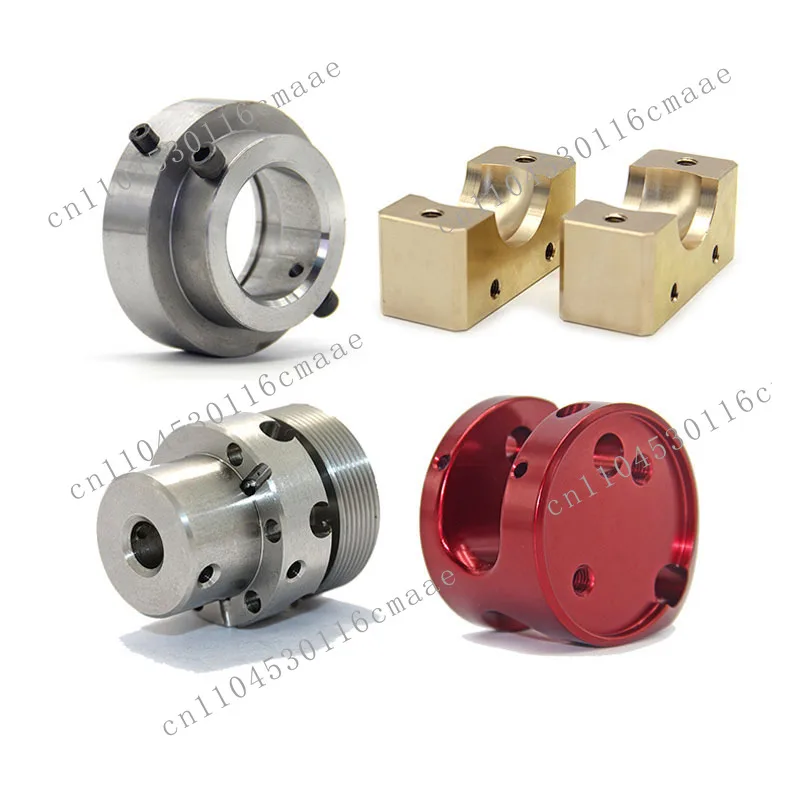 High custom carbon steel numerical control turning parts with rotary broaching function