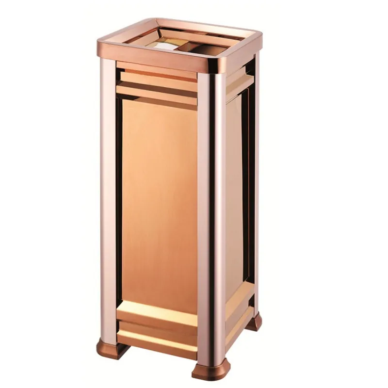 

Seat ash bucket rose gold GPX-202A stainless steel seat ash bucket hotel elevator entrance trash can