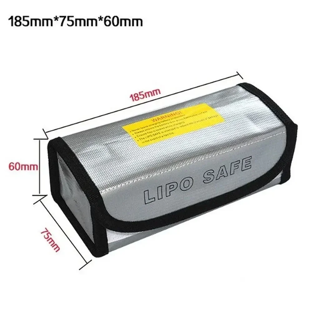 2020 nouveau sac de sécurité pour batterie Lipo 185x75x60mm Mini étanche ignifuge antidéflagrant Portable pour Drones de course RC FPV