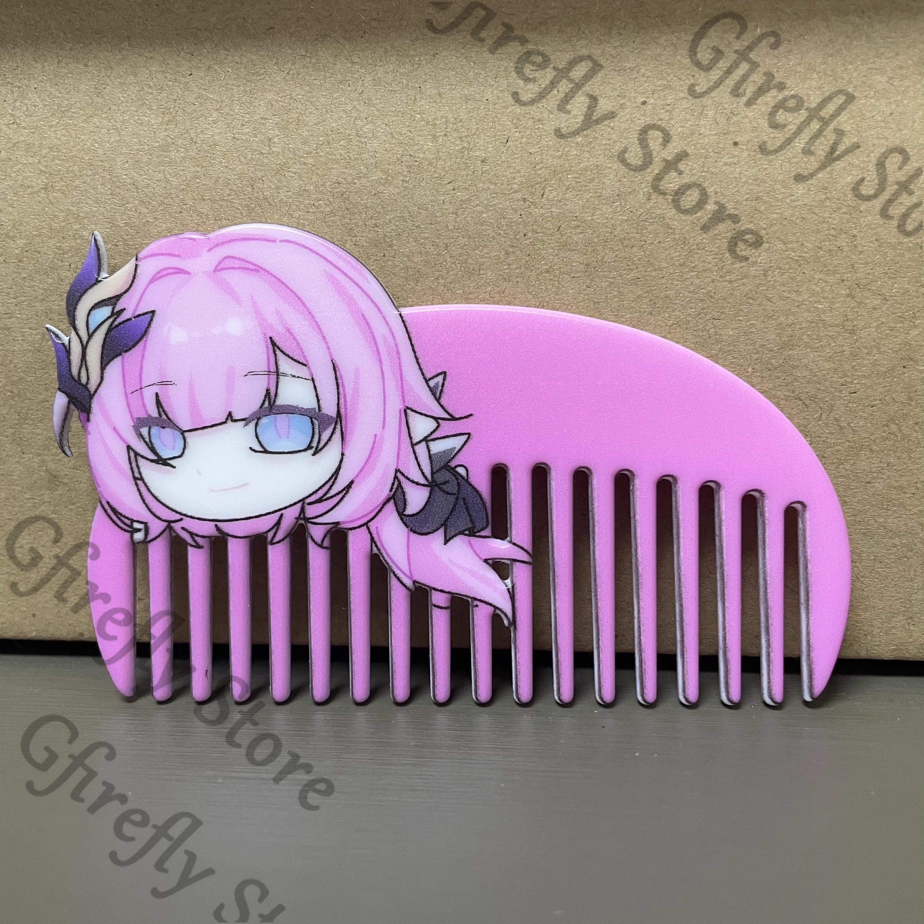 

Honkai: Star Rail Elysia Two-sided Comb High Quality Massage Brush Two-side Print Funny Cosplay Pettine Manga Merchandise Gifts