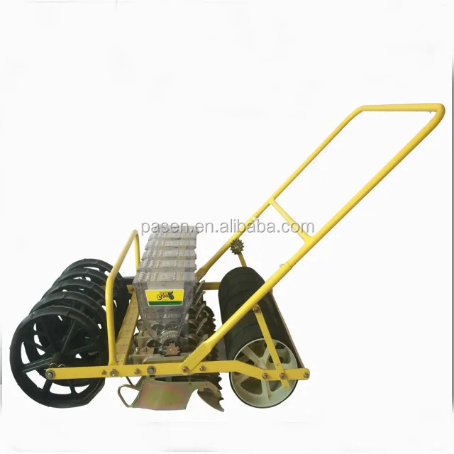 Wortel Hand Push Zaaier, Bonen Hand Planter, 2 Rijen Hand Push Seeder