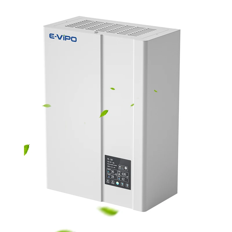 

E-VIPO Wall Mounted HEPA Carbon Air Purifier Bedroom Living Room WiFi App Control Home One-way Flow Fresh Air Ventilation System