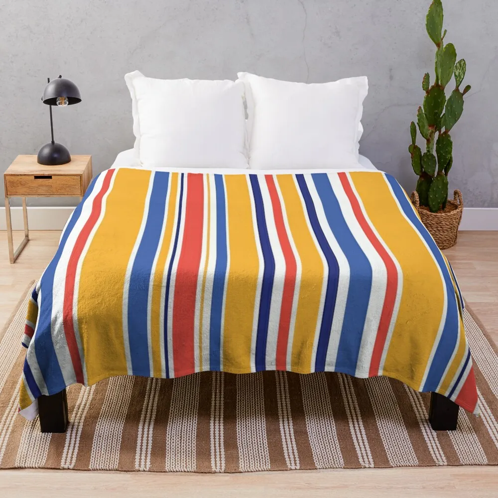 Stripe pattern Throw Blanket Polar Decoratives Flannels Blankets