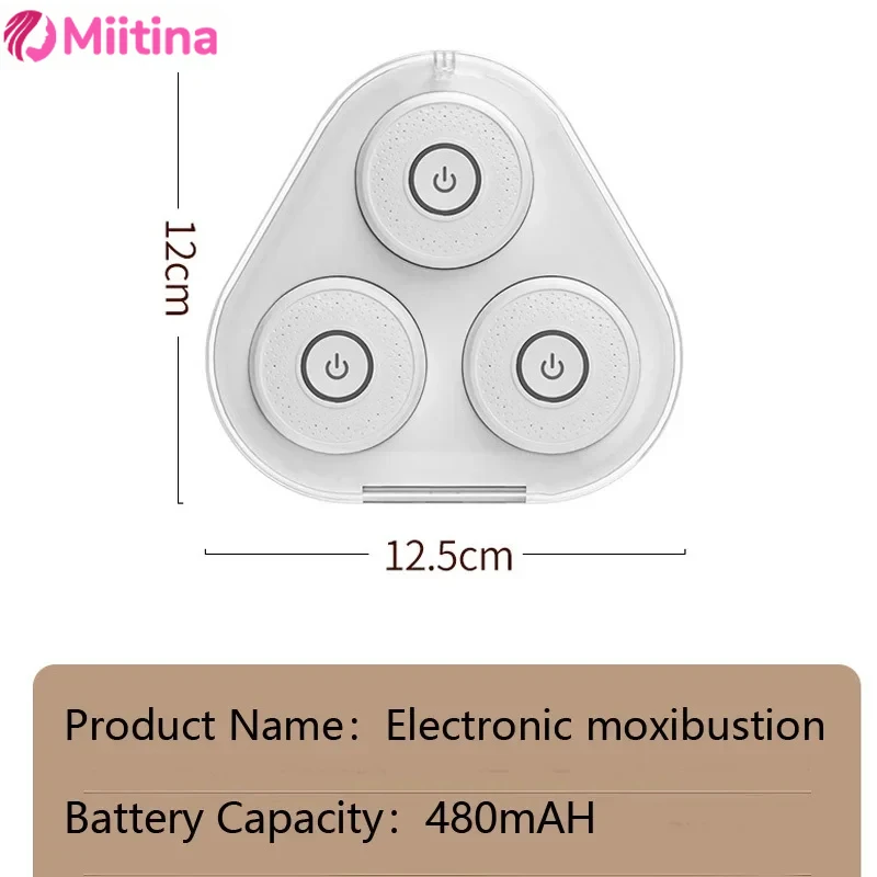 Appareil de moxibustion intelligent avec compresse chaude sans fumée, développement magnétique portable, boîte de moxibustion domestique, cadeau de fête des mères