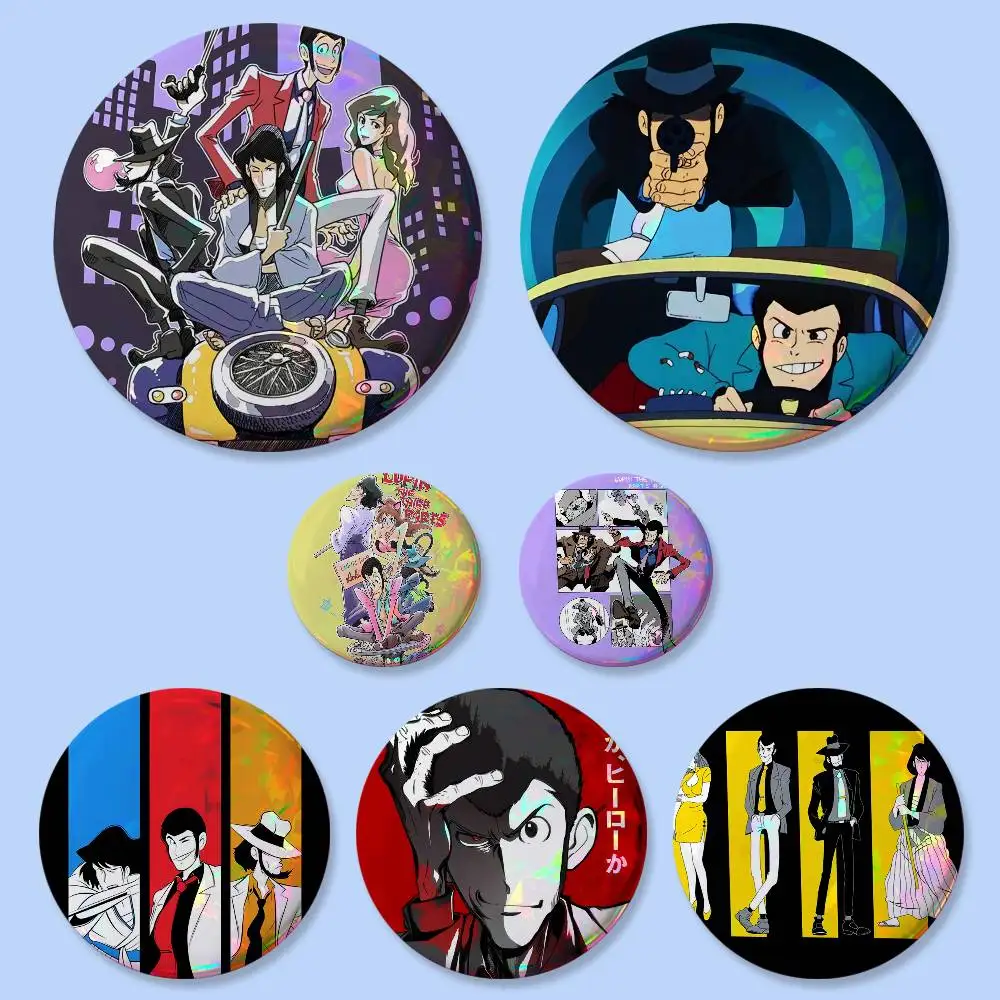 Insignias redondas de A-Arsene Lupin The Third, broches exquisitos, pines creativos para ropa, sombrero, mochila, accesorios de regalo