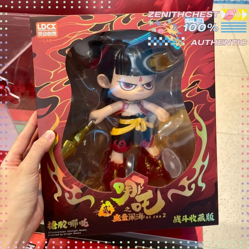 

New Toptoy Nezha The Devil'S Birth Ii Battle Edition Deluxe Vinyl Action Figure Officially Licensed Chinese Mythology Anime