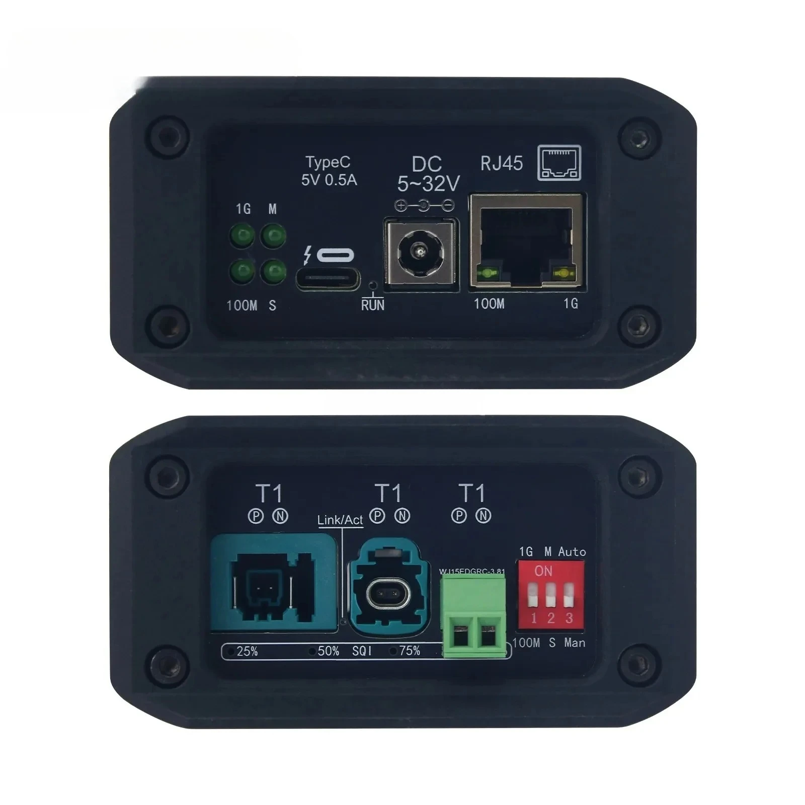 SE1001Pro SE1002 SE2001Pro SE2001MAX Automotive Ethernet Interface 1000BASE-T1 USB Type-C Power Supply RJ45 with Legacy Mode
