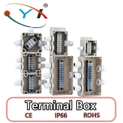 Outdoor ABS Plastic Electric Cable Branch Box Distribution Enclosure Case Home Monitor Waterproof Terminal Junction Box