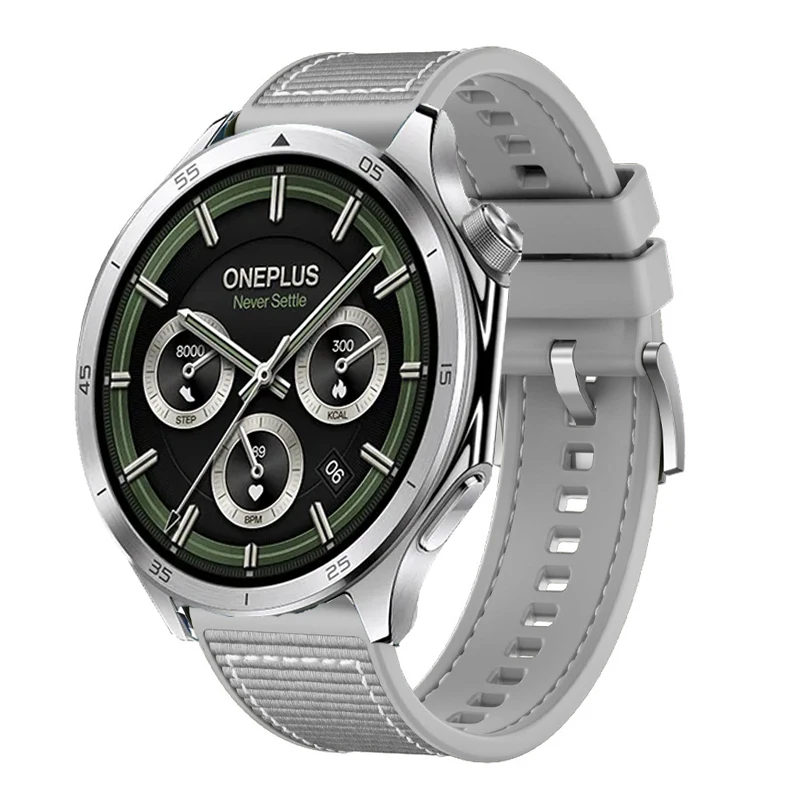 Nylon+Silicone Strap For OnePlus Watch 3 2 2R 46mm Sport 22mm Bracelet Correa For OPPO Watch 4Pro X X2/Realme Watch S 2 3 Pro