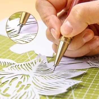 Art Utility ปากกามีดคุณภาพสูง DIY CRAFT Scrapbooking ตัดสติกเกอร์ Washi เทปกระดาษอุปกรณ์ตัดมีดปากกาชุดเติม