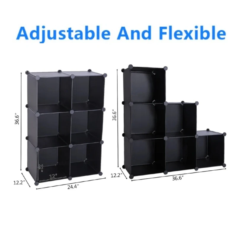 Home Cube Modular Shelf Manager Multifunctional Desktop Books Toy Art Model Lockers Stackable Closet Organizer Rack