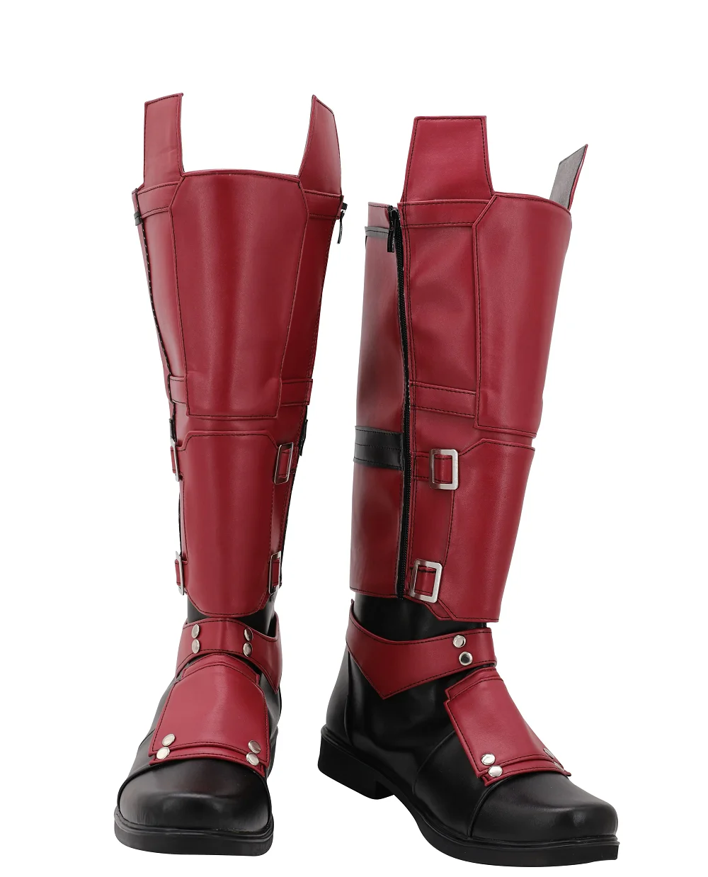 

Wade Wilson Cosplay PU Boots High Heel Shoes Halloween Cosplay Wade Wilson Prop For Adult