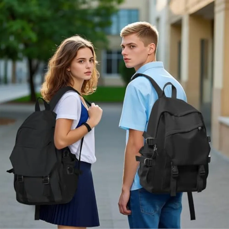 Casual Daypack upgraded version College Laptop Backpack for Men Women Water Resistant Lightweight School Bag Travel Rucksack fo view 6