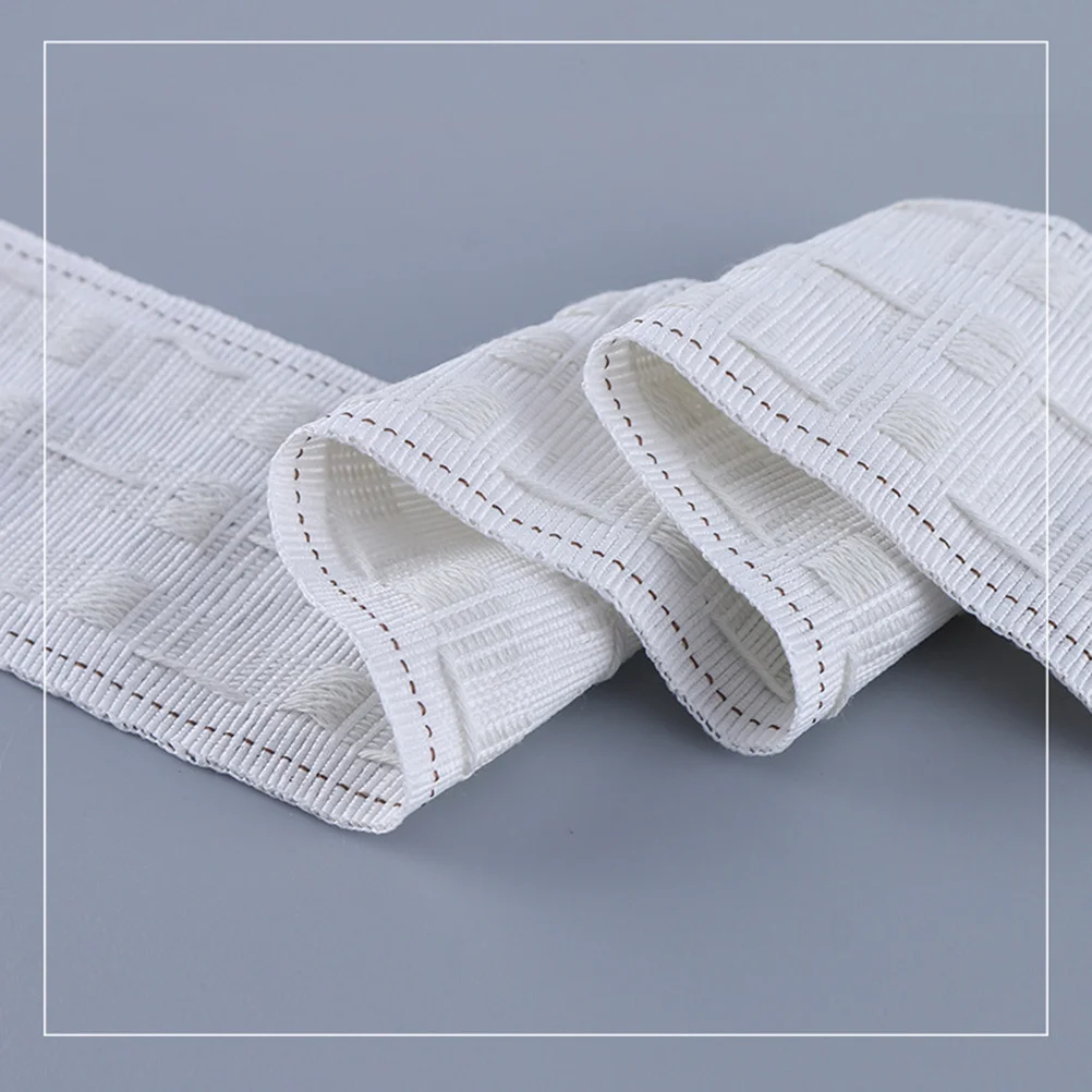 

50M Curtain Pleat Tape White Cotton Blend Washable Diy Curtain Accessories Home Decor Non-Woven Strap Cloth Belt