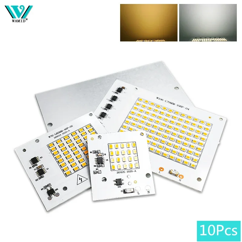 smart ic led chip light para iluminacao exterior lampada smd floodlight beads 220v 240v 10w 20w 30w 50w 100w 2835 lote 10 pcs 01