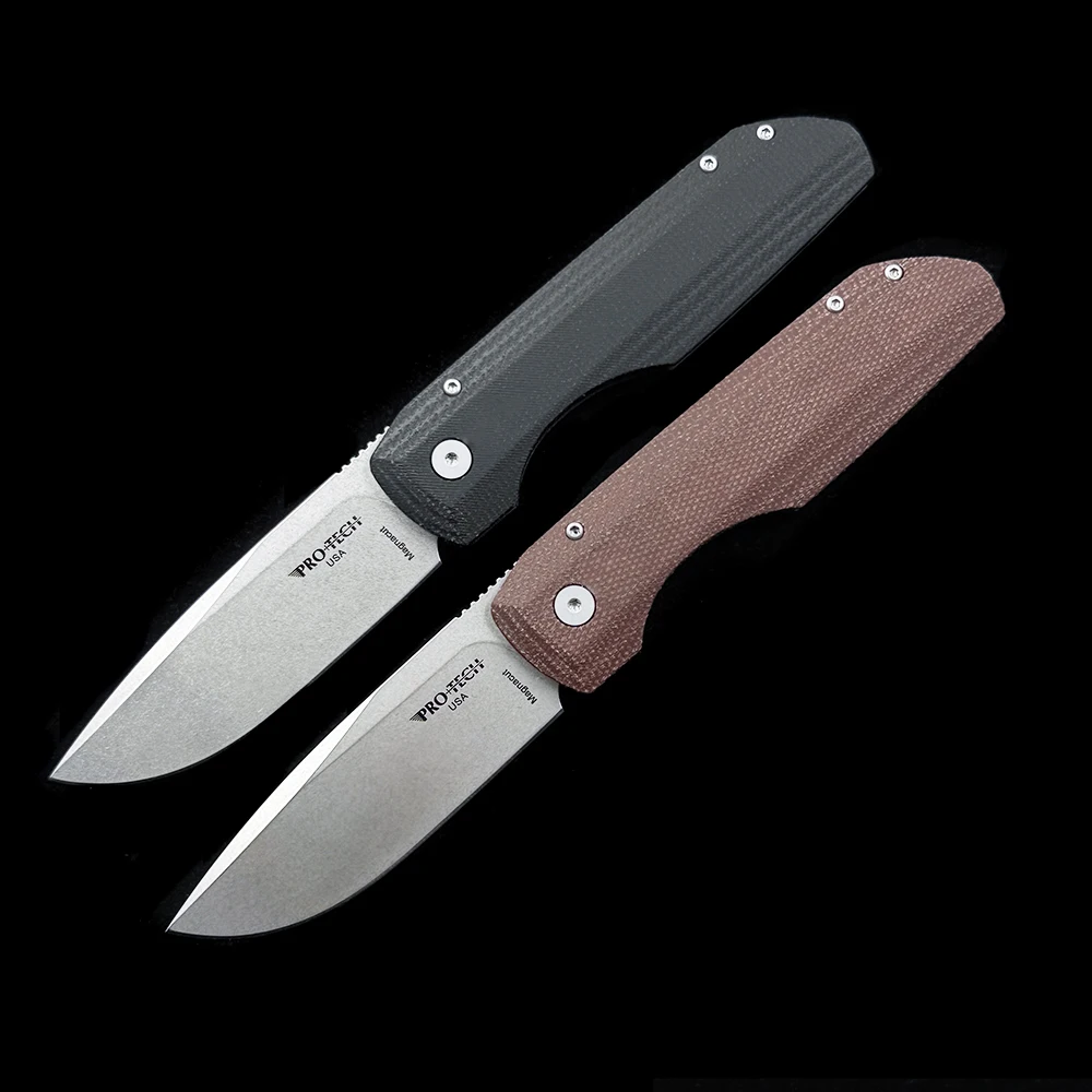 Vero Engineering + Pro-Tech Synapse Knife Micarta Handle