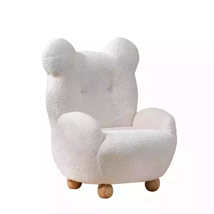 Creatief Ontwerp Van De Woonkamer Van Kinderen Lam Fleece Casual Single Sofa